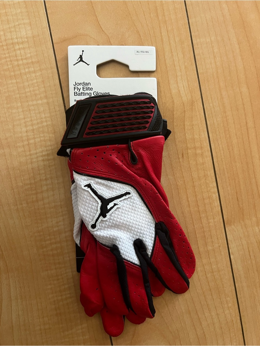 Nike Jordan Fly Elite Batting Gloves Varsity Red/White Black